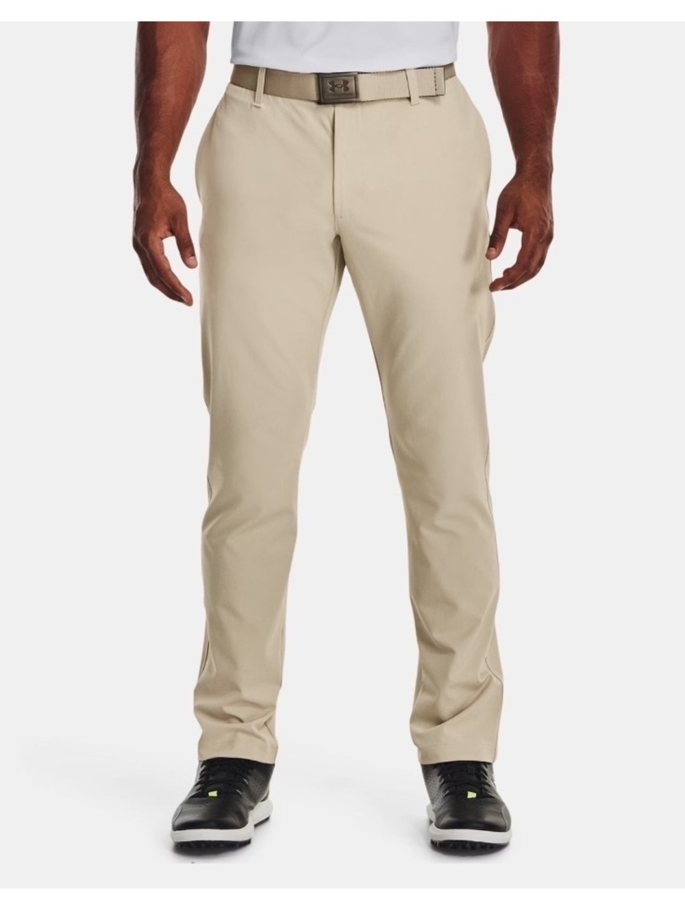 Under Armour Men’s Straight Leg Golf Pants 4 Way Stretch Size 34/32 Khaki Chino
